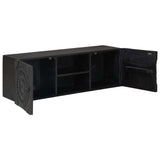 TV Cabinet with Shelf with Storage Black 105 x 30 x 35 cm 42020086