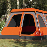 Family Tent Dome 10-Person Grey and Orange Quick Release 4004241