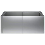 Retaining Wall 4 pcs 100 x 100 x 30 cm Galvanised Steel Silver 3449203