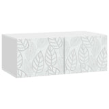 Wall-Mounted TV Cabinet 98 x 31 cm White Engineered Wood 898895