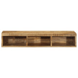 Wall-mounted TV Cabinet 100x30x19 cm Solid Rough Wood Mango 4017479
