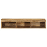 Wall-mounted TV Cabinet 100x30x19 cm Solid Rough Wood Mango 4017479