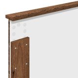 Bed Frame with Headboard Old Wood 100 x 200 cm Engineered Wood 3408306