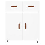 Highboard White 69.5x34x180 cm Engineered Wood 3199849