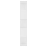 800108 Book Cabinet/Room Divider White 45x24x159 cm Engineered Wood