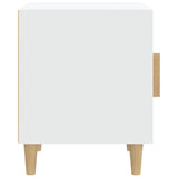 ZNTS Bedside Cabinets 2 pcs White Engineered Wood 812043