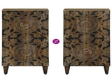 Sideboard with Storage Brown 40 x 33.5 x 75 cm Solid Mango Wood 4018356