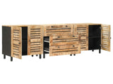 Storage Cabinets 2 pcs Brown 60 x 33.5 x 75 cm Solid Mango Wood 3310164