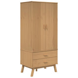 Wardrobe "OLDEN" Brown 76,5x53x172 cm Solid Wood Pine 358594