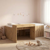 Kids'High Bed Frame with Desk Artisan Oak 98.5 x 200 cm 3422666