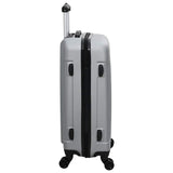 Suitcase with Lock 3 pcs Silver 50 x 31 x 78 cm ABS Plastic 42006237
