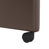 Dining Chairs with Wheels 2 pcs Brown 57 x 66 x 94 cm 42017818