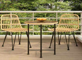 Dining Table 55 cm Tempered Glass and Steel 319434