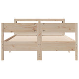 Bed Frame without Mattress 140x190 cm Solid Wood Pine 3306198