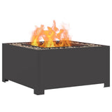 Fire Pit Black 80 x 80 x 40 cm Steel 858964