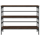 Console Table Brown Oak 100x32x75 cm Engineered Wood 839052