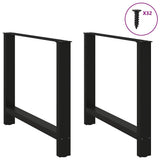 Dining Table Legs Black 2 pcs 100x cm Steel 4013320