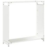 Firewood Rack White 90x28x90 cm Cold-rolled steel 864216
