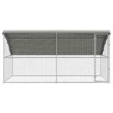 Chicken Cage 2 pcs Silver 400 x 200 x 200 cm Galvanised Steel 3368317