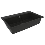 ZNTS Kitchen Sink Black 790x500x193 mm Granite 147053