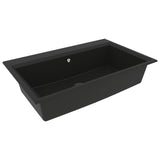 ZNTS Kitchen Sink Black 790x500x193 mm Granite 147053