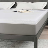 Mattress Topper White 200 x 200 x 7 cm Jaquard Fabric 4106230