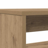 3 Piece Dining Table and Bench set Atisian Oak Engineered Wood 855539