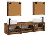 Bathroom Cabinet Set 5 pcs Old Wood Engineered Wood 3406637