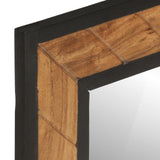 2 Piece Bathroom Furniture Set Iron and Solid Wood Acacia 3217119