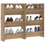 Shoe Cabinet 2 pcs Artisan Oak 60 x 18 x 90 cm Engineered Wood 875149