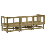 3 Piece Garden Lounge Set Impregnated Wood Pine 825421