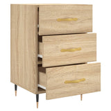 Bedside Cabinet Sonoma Oak 40x40x66 cm Engineered Wood 827639