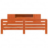 Bed Frame without Mattress Wax Brown 180x200 cm Super King Solid Wood Pine 3309889