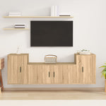 3 Piece TV Cabinet Set Sonoma Oak Engineered Wood 3188513