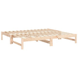 Pull-out Day Bed without Mattress 2x cm Solid Wood Pine 823414