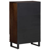 Highboard Brown 60x34x100 cm Solid Wood Mango 377586