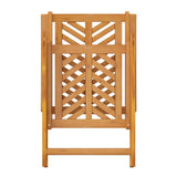 Reclining Garden Chair Set of 3 Natural wood Solid acacia wood 362232