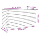 Garden Planter Wax Brown 90x40x49.5 cm Solid Wood Pine 3282556