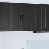Wall Cabinet PORTO Black 80 x 31 x 80 cm Engineered Wood 885406