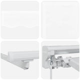 Awning Frame White 350 x 200 cm Polyester with PU coating 3329721