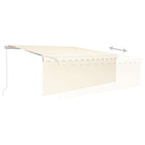 Manual Retractable Awning with Blind 4x3m Cream 3069297