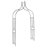 Garden Arch Dark Green 142x37x275 cm Iron 47094