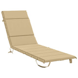 Sunlounger Cushion GEMERT 100% Polyester Beige 200 x 60 x 3 cm 948513