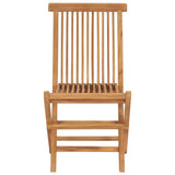 Garden Chair Set of 2 Natural Teak Solid Teak Wood Standard 315441