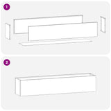 Garden Planter 2 pcs Olive Green 100 x 20 x 20 cm 8005183