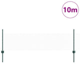 Welded Wire Fence 10 x 0.5 m PVC-Coated Steel Green 3336669