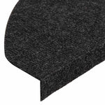 ZNTS Stair Mats Self-adhesive 30 pcs Black 65x22.5x3.5 cm 3365907