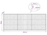 Gabion with 5 mm Wire and 10x10 cm Mesh 300x30x150 cm 3465144