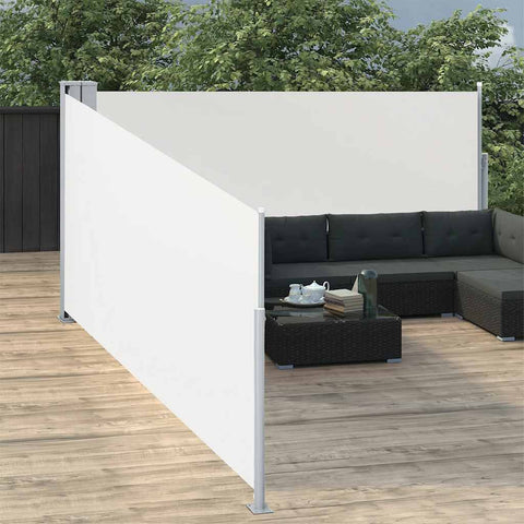 Retractable Side Awning Cream 100x1000 cm 48473