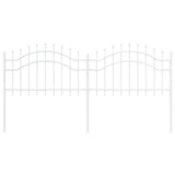 Garden Fence Woerden White 240 x 115 cm Powder-coated steel 42003968
